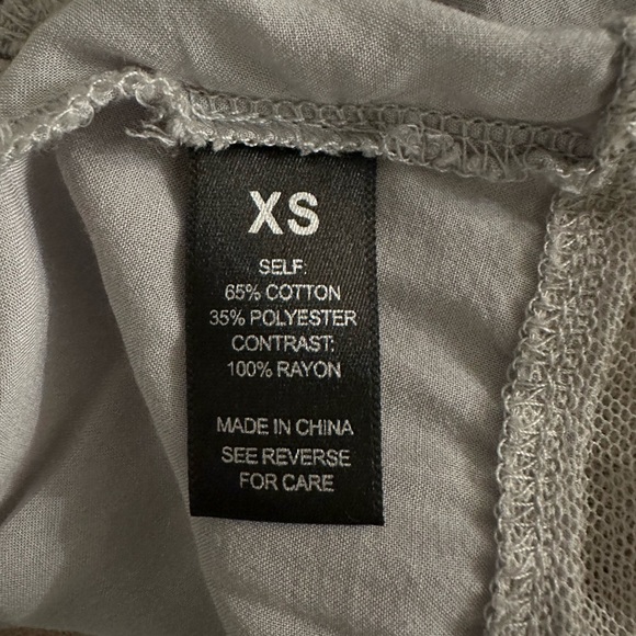 BKE Boutique Chiffon Lace overlay Flyaway Cardigan. Size XSmall Glacier … - Picture 11 of 14